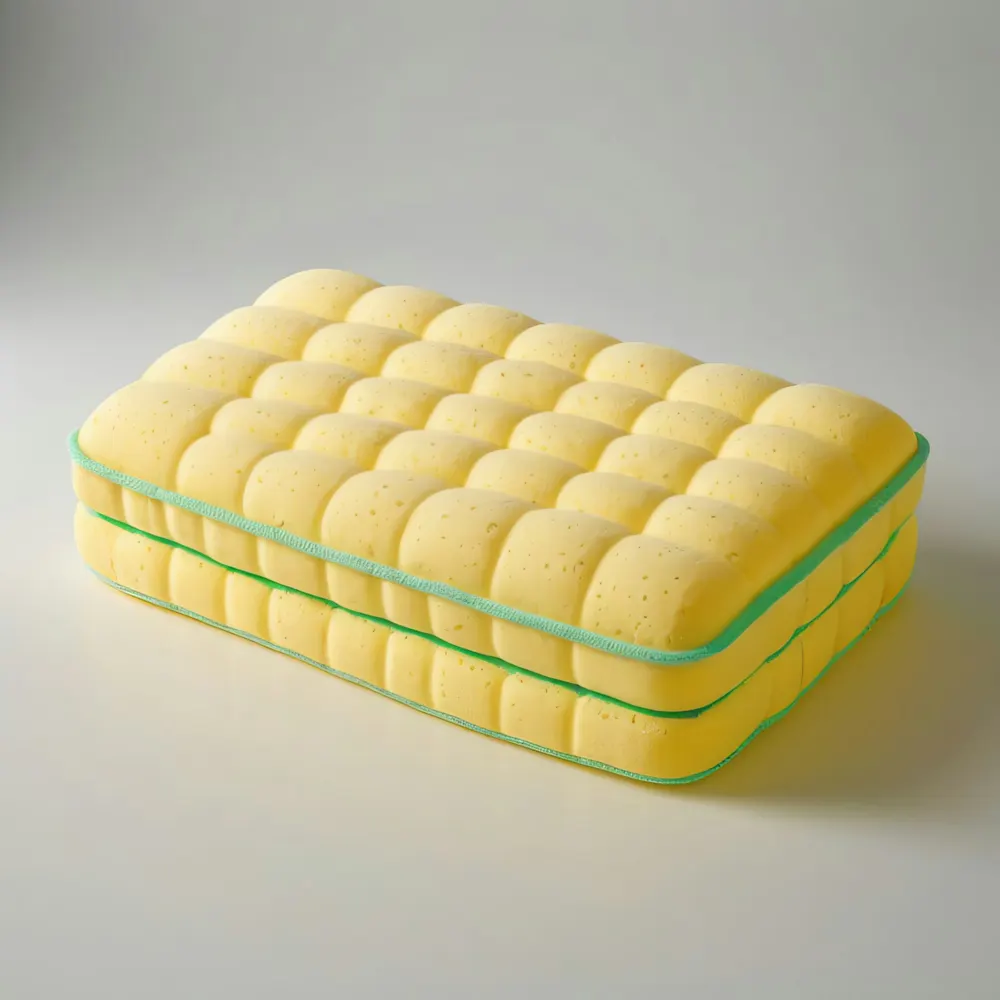 Yellow scouring sponge
